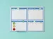 Whiteboard bedrukt eigen ontwerp 45x60cm Softline 8mm alu-profiel