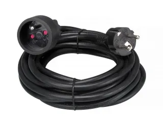 Verlengkabel - 5m - Zwart - 3G1.5 - Penaarde - 3