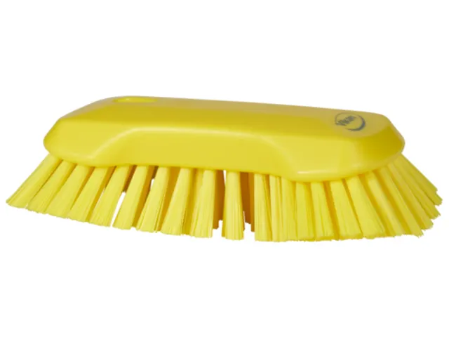 Vikan Hygiene extra grote handborstel extra harde vezels 230mm Geel