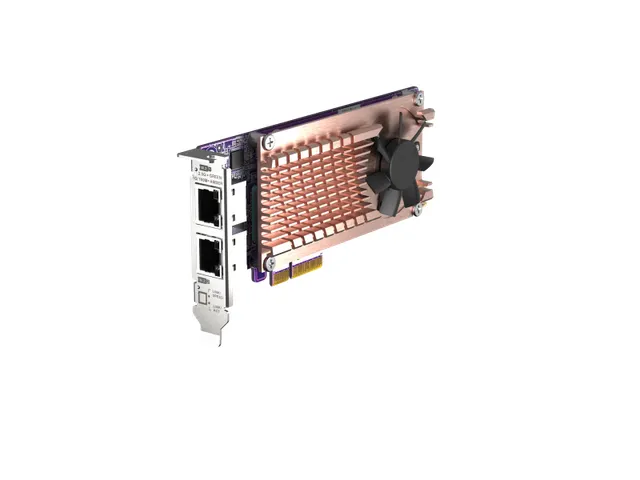 QNAP QM2-2P2G2T, Intern, Bedraad, PCI Express, Ethernet, 2500 Mbit/s