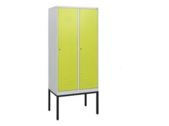 locker,HxBxD 1950x800x500mm,2vak,vak B 400mm,cil.-slot,voetonderstel