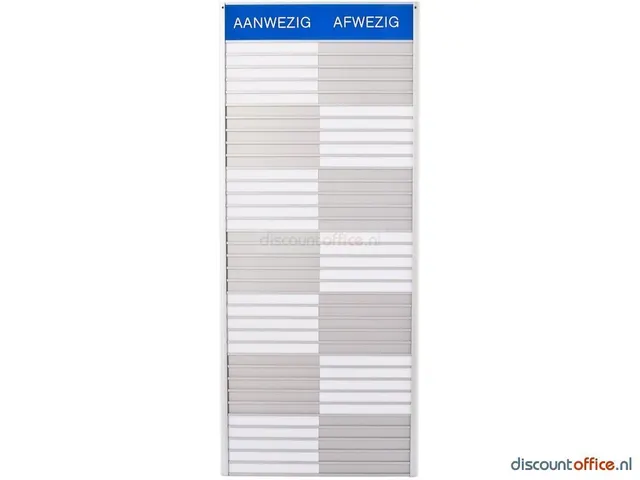 In-uit Bord 35 Namen Aan/afwezigheidsbord