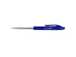 Q-CONNECT balpen The Clicker medium blauw 20 stuks