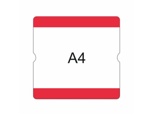 beschrijfbare hoes,markering HxB 302x290mm,PVC,rood