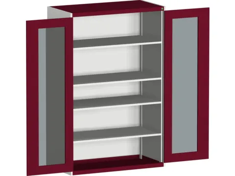 systeemkast,HxBxD 2000x1300x650mm,4xStalen bodem,5-punts sluitsysteem