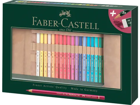 Roletui Faber Castell Polychromos potloden 30 stuks
