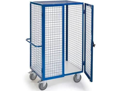 kastwagen,draagverm. 600kg,laadvl. LxB 980x700mm,houtplaat,3gaaswanden