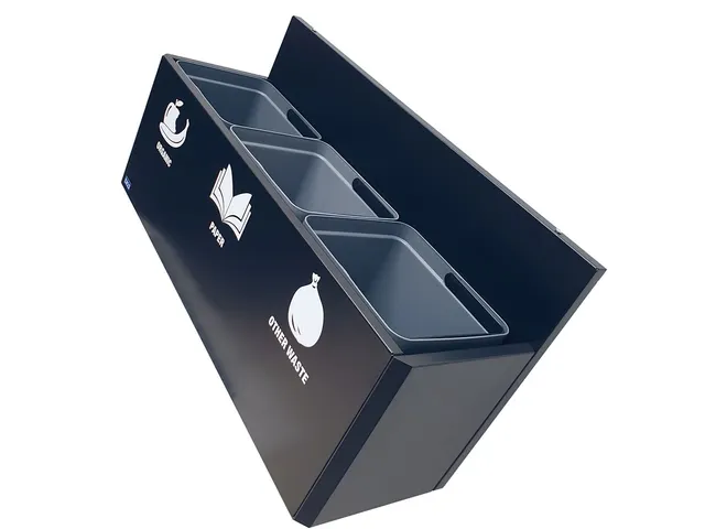 Bica 812 Wandafvalstation 3x15 Liter Zwart