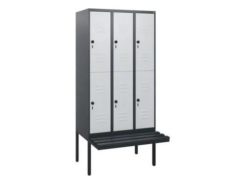 Dubbeldekse dekenkist,HxBxD 1950x900x815mm,3x2vak.,vak B 300mm