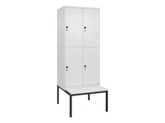 Dubbeldekse dekenkist,HxBxD 2120x800x815mm,2x2vak.,vak B 400mm