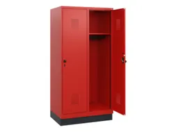 schoollocker,HxBxD 1630x800x500mm,2vak,vak B 400mm,draaigrendel,sokkel