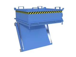 mini-bodemklepcontainer,HxLxB 625x1000x1200mm,0,37m³,inrijbeugel,staa - 4