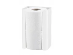 Toiletpapier Houder Duo 2 rollen Wit