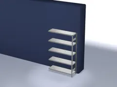 systeemstelling,aanbouwveld,HxBxD 2000x1310x435mm,vakl. 315kg