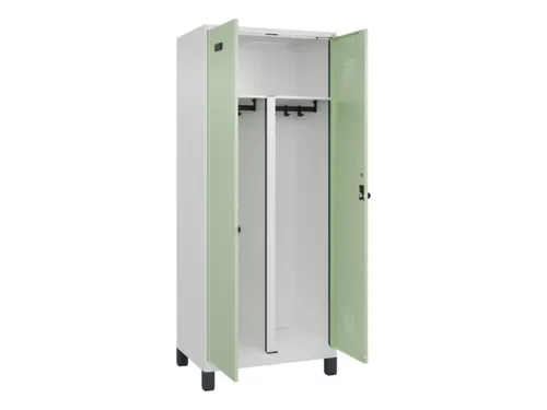 PBM-locker,HxBxD 1950x800x500mm,2vak,vak B 400mm,draaigrendel