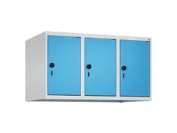 opzetkast,v. locker,3vak.,vak B 300mm,HxBxD 500x900x500mm,vleugeldeur