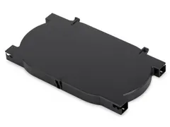 Splicecassette voor 24 lassen zwart met scharnierend deksel