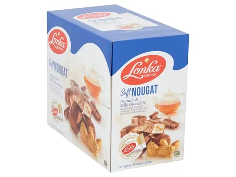 Nougat Lonka pinda melk doos 214 stuks
