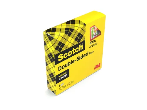 Plakband Scotch 665 12mmx22.8m dubbelzijdig