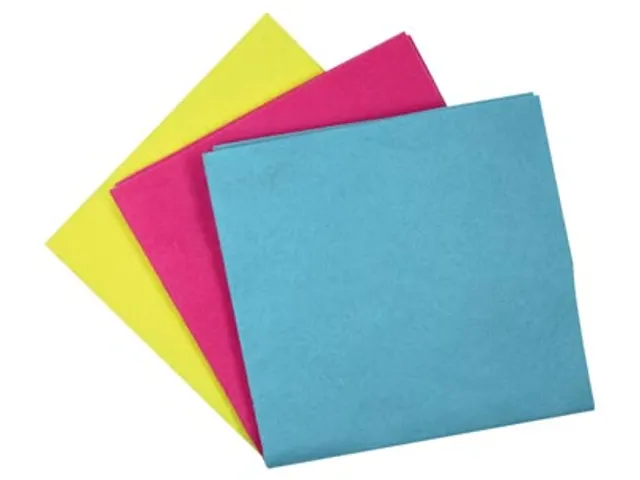 Huishouddoekjes 38x38cm assorti Pak 6 stuks