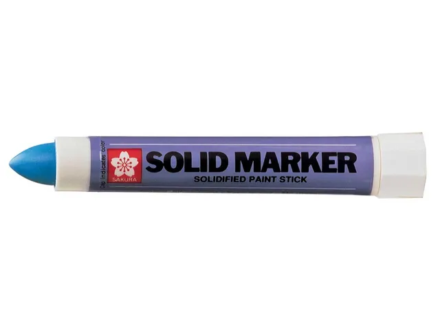 merkstift Solid Marker blauw, brede punt