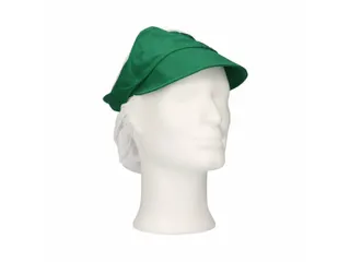Pet met klep en haaropvang maat L Polyester Kroon Groen 100 stuks - 2