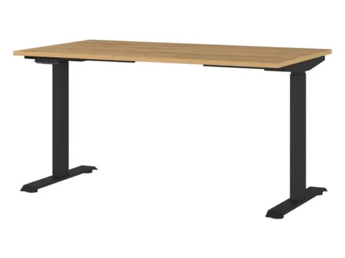 Elektrisch ihv bureau,HxBxD 720-1200x1400x800mm,blad Grandson-eiken