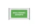 Hekwerkbanner 200x100 cm Groen met Franstalige Print Ouvert