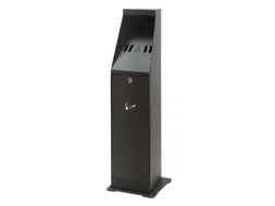 Asbak staand Vepa Bins zuil vrijstaand zwart 31043774