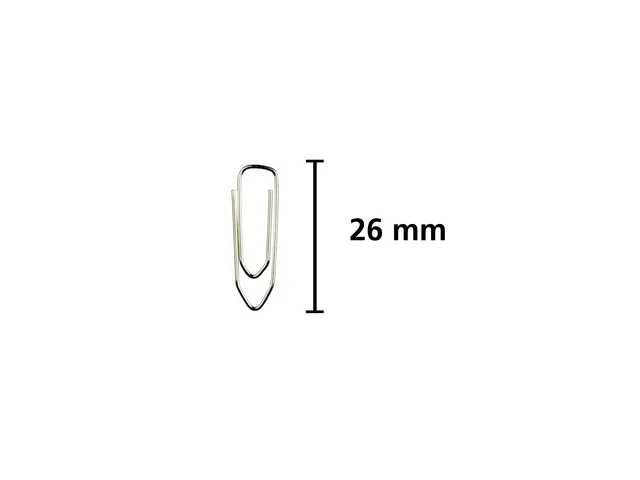 Attaches trombones Kangaro 26 mm, galvanisé, angulaire, 1000 pièces