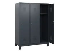 schoollocker,HxBxD 1630x1200x500mm,3vak,vak B 400mm,cil.-slot,voeten