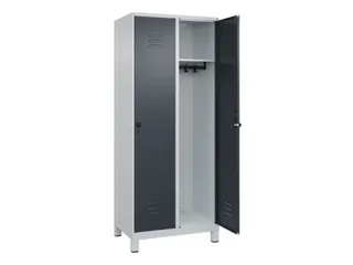 locker,HxBxD 1950x800x500mm,2vak,vak B 400mm,draaigrendel,voeten - 2