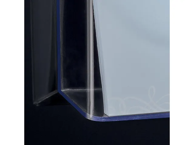 Folderhouder Sigel wandmodel A4 liggend transparant acryl 1 vak