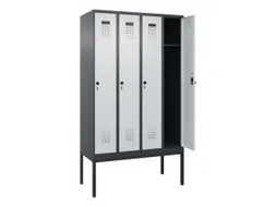 locker,HxBxD 2120x1200x500mm,4vak,vak B 300mm,draaigrendel