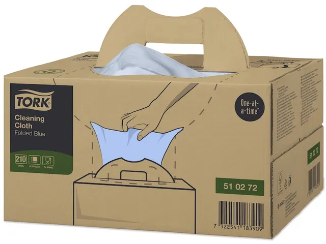 Tork 510272 Reinigingsdoek 1-laags Blauw