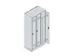 locker voor scheiding van kleding,HxBxD 1950x900x500mm,3vak