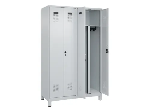 PBM-locker,HxBxD 1950x1200x500mm,4vak,vak B 300mm,draaigrendel