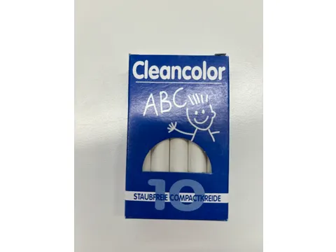 Stofvrij schoolbordkrijt Anti-Stof krijt wit 10 stuks