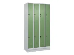 dubbeldekse locker,HxBxD 1950x1000x500mm,4x2vak.,vak B 250mm