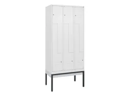 Z-garderobekast,HxBxD 2120x900x500mm,vak B 150/300mm,cil.-slot