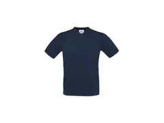 B&C Exact T-shirt met V-hals, marineblauw, maat S, per stuk