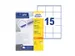 Etiket Avery Zweckform 3669-200 70x50.8mm wit 3000stuks