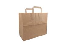 Biodore papieren draagtas bruin 32x17x27cm 250 Stuks