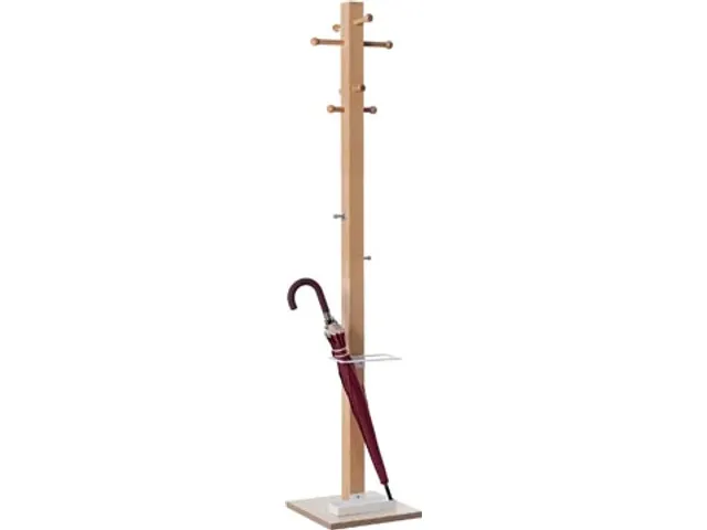 Kapstok Easycloth model B, uit hout, wit