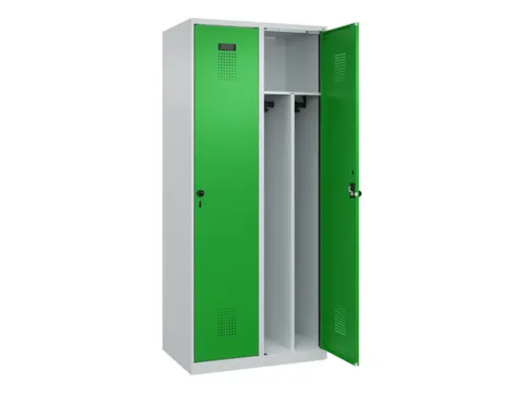 locker voor scheiding van kleding,HxBxD 1850x800x500mm,2vak