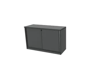 schuifdeurkast,HxBxD 720x1200x445mm,MS-donkergrijs - 1