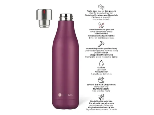 Thermosfles Les Artistes Paris 750ml Raspberry