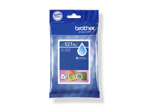 Inktcartridge Brother LC-527XLC HC blauw 2000 pagina's