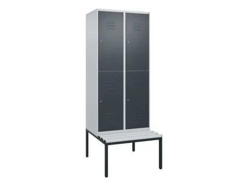 Dubbeldekse dekenkist,HxBxD 2120x800x815mm,2x2vak.,vak B 400mm