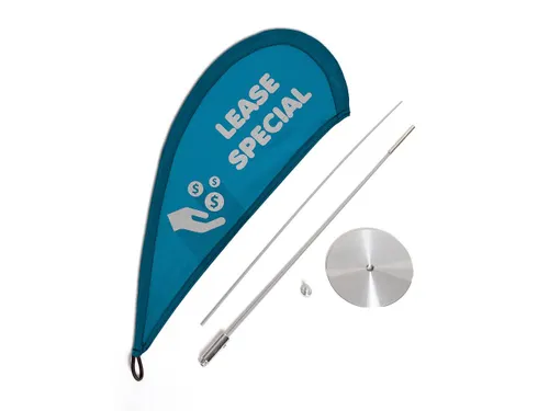 Micro Flag Tafelstandaard 45 cm Voet en Mast (excl. flag)